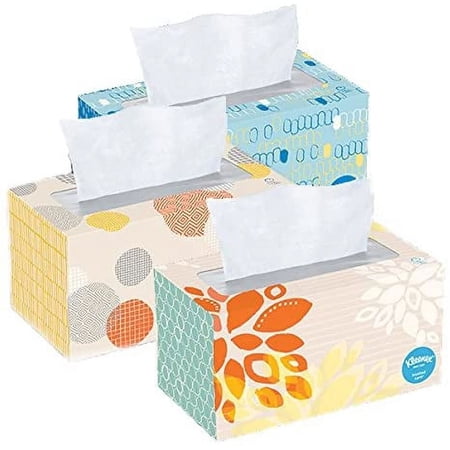 Kleenex Tissues 2-ply, 230 Count, Pack of 3, 690 Facial Tissues Total