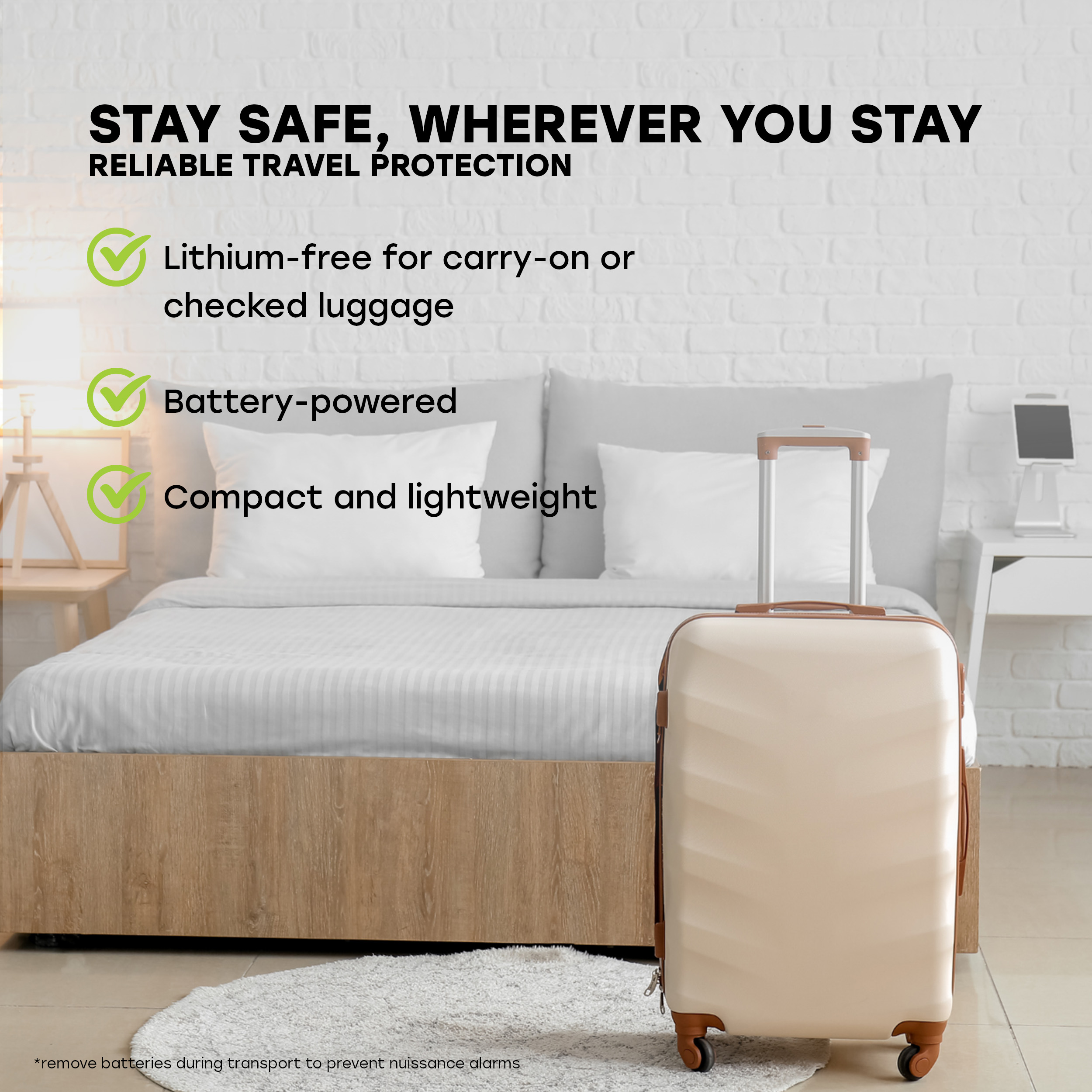 Universal Security Instruments Battery, Carbon Monoxide Alarm