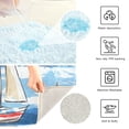 thumbnail image 3 of Yayeee Bath Rugs for Bathroom Floor Set of 2 Non Slip Fluffy Soft Absorbent Mat, Red Sailboats, 3 of 7