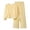 Yellow, variant on CAICJ98 Girl's 2 Piece Fall Winter Outfits Bow Striped Ruffle Long Sleeve Peplum Shirts and Wide Leg Pants Cute Clothing Sets (Pink,10-11 Years)