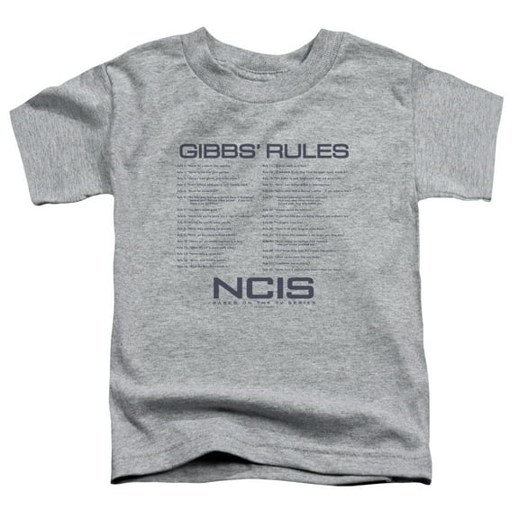 Ncis - Gibbs Rules - Toddler Short Sleeve Shirt - 2T