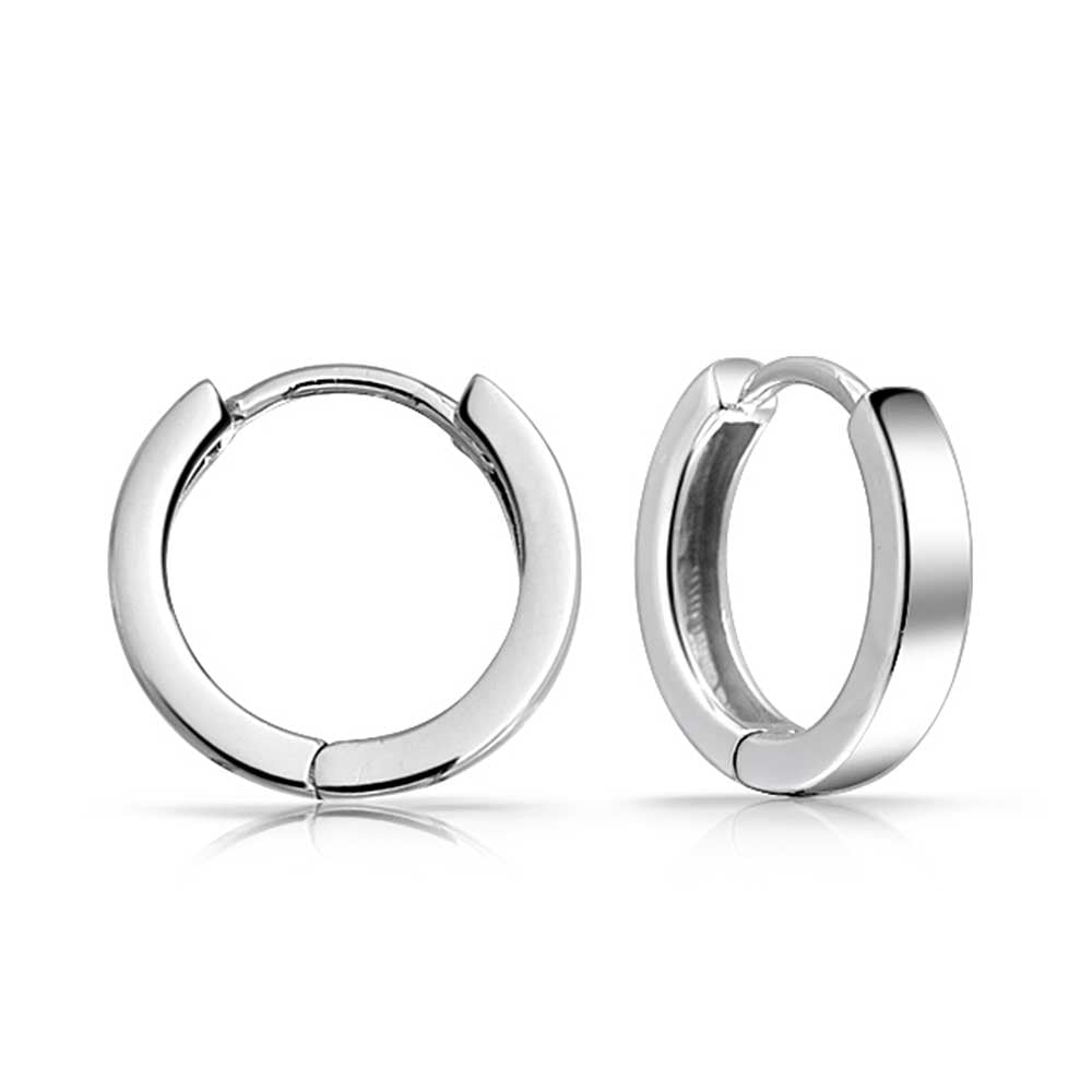Bling Jewelry Mens Mini Sterling Silver Huggie Hoop Earrings Bling Jewelry Mens Mini Sterling Silver Huggie Hoop Earrings