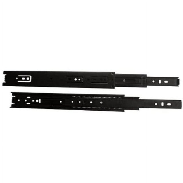 22 Po. Toboggan à Billes Extension Complète, Noir - 100 lbs