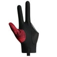 thumbnail image 1 of Full-Finger Billiard Gloves Non-Slip Billiard Training Gloves Left/Right Hand Three Finger Snooker Elasticity Sports Accessories left Red, 1 of 6