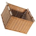 thumbnail image 3 of FRCOLOR  Wicker Basket with Lid Imitation Rattan Woven Storage Cabinet Living Room Snack, 3 of 8