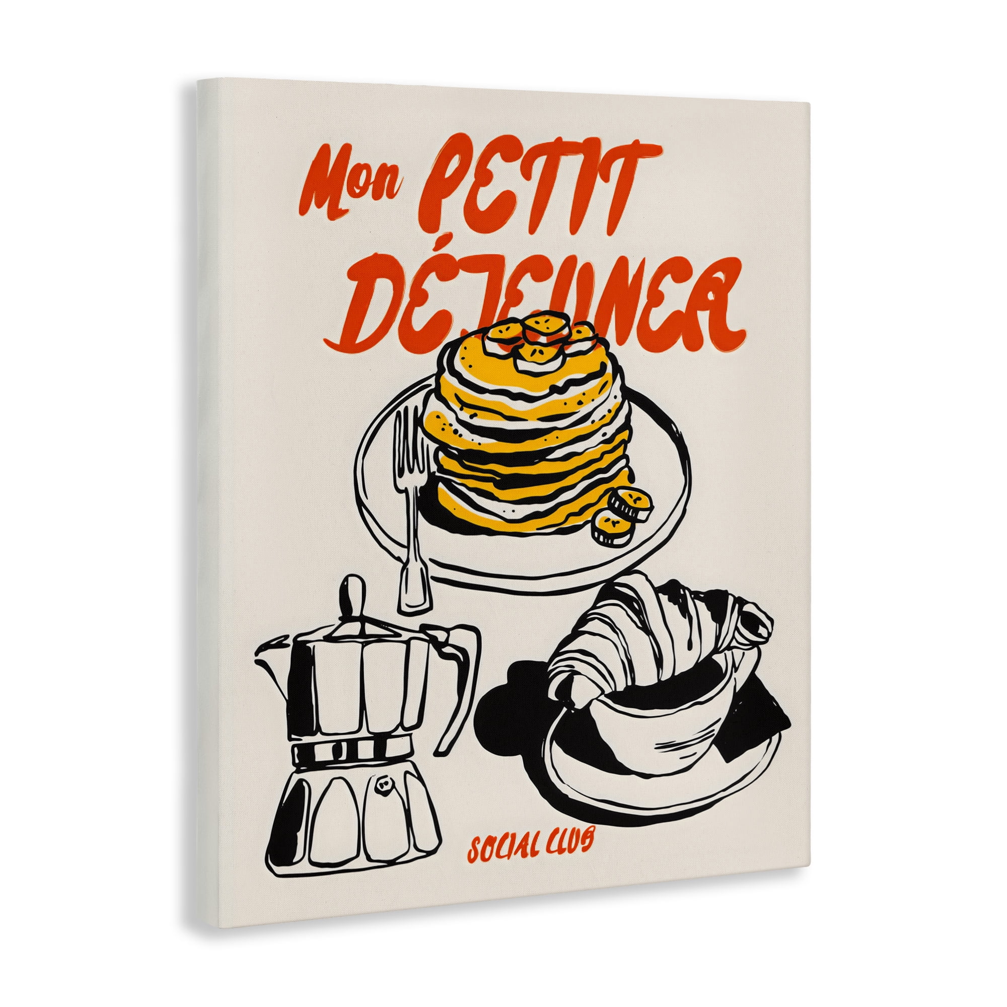 Stupell Industries My Breakfast Pancakes Spread Canvas Wall Art, design by The Prints Vibe