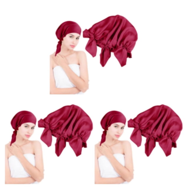 VONKY Universal Hair Sleeping Bonnet For Hair Protection Health Of Locks Cap S Wide Application 3Set