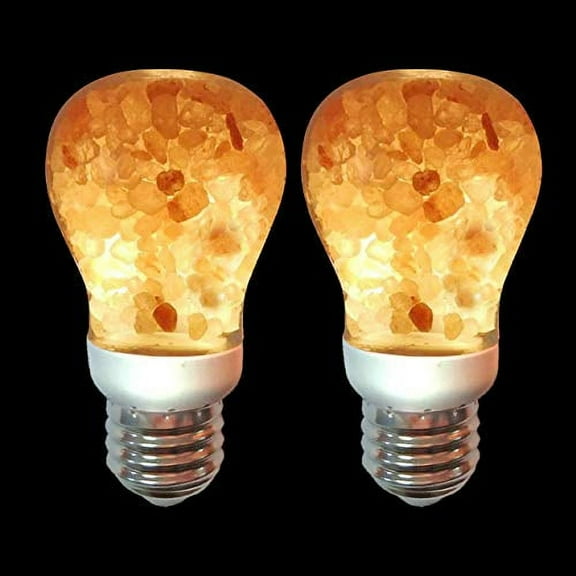 WBM Salt LED Light Bulb 60-Watt Equivalent, Warm Amber Glow, Dimmable, 2 Pack, 2 Count