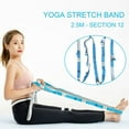 thumbnail image 2 of HLONK Yoga Stretching Strap with Multi-Loop Wear-resistant Non-Elastic Physical Therapy Stretch Band Leg Stretch Strap, 2 of 7