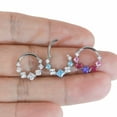 thumbnail image 3 of VOLALO Titanium Micro Gem Hinged Nose Hoop Beauty Jewelry, 3 of 8