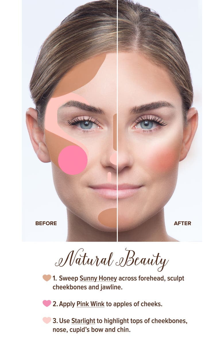 Too Faced Natural Face Highlight, Blush, and Bronzing Veil Face Palette