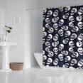 thumbnail image 2 of Navy Skull Pattern Shower Curtain 84"x72" ,Bathroom Decorative Shower Curtains Set with 12 Hooks,Modern Waterproof Washable Shower Curtain, 2 of 6