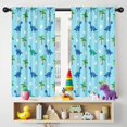thumbnail image 5 of Blackout Kids Curtains,Light Blue Dinosaurs Palms Eggs Pattern Childrens Insulated Curtains Set Of 2,Bedroom Essentials,Toddler Room Decor 42"x54", 5 of 5