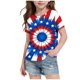 thumbnail image 2 of Odeerbi Chicos Niñas 4 de Julio Camiseta Manga Corta Día de La Independencia Camiseta Gráfica, 2 of 6