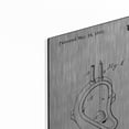 thumbnail image 2 of Luxe Metal Art 'Urinal Blueprint Patent White' Metal Wall Art, 36"x24", 2 of 7
