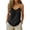18# Black, variant on Womens Linen Cotton Camisole V Neck Adjustable Spaghetti Strap Cami Soft Summer Basic Tank Tops 18# Green M