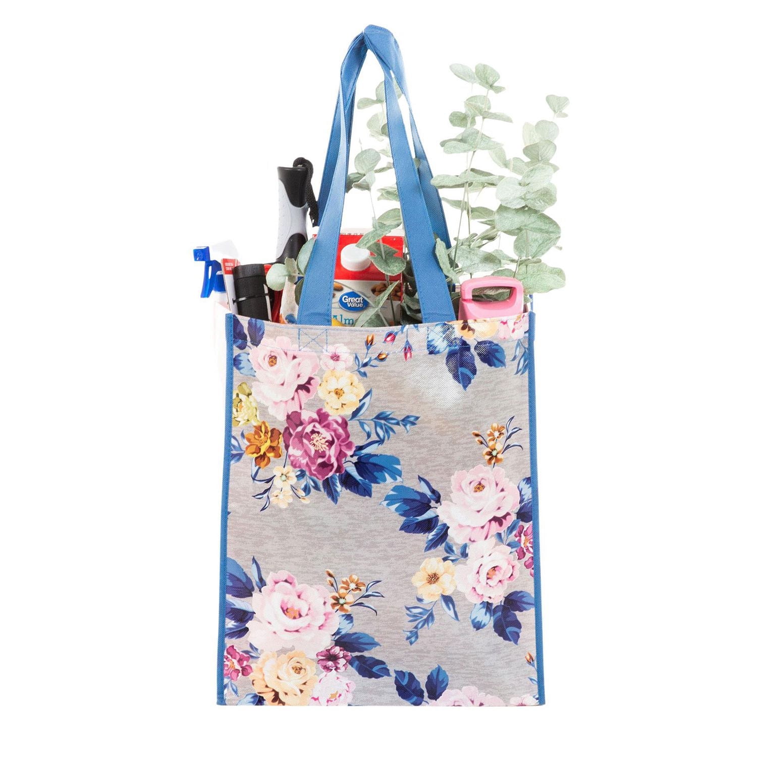 Reusable Grocery Bag with Handles, Reusable Shopping Bag for groceries