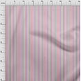 thumbnail image 4 of oneOone Cotton Cambric Pink Fabric Stripes Craft Projects Decor Fabric Printed By The Yard 56 Inch Wide, 4 of 4
