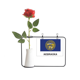 thumbnail image 1 of Botella de decoración de jarrones colgantes de flores rosas artificiales, 1 of 3