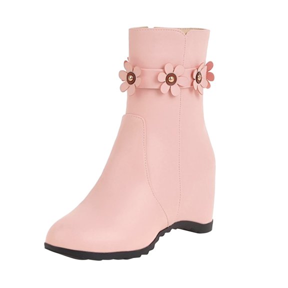 Jsaierl Women's Rhinestone Boots Western Mid Calf Pointed Toe Fashion Cowboy Boots Sparkly Ankle Boots with Pointed Toe and Chunky Heel Design For Ladies