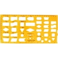 thumbnail image 1 of HUGFEGWE Geometric Drawing Template, Measuring Rulers, Plexiglass Measuring Templates, Plastic Geometry Stencils for Office and School, Building Formwork, Drawings Drafting 1 Pcs CJB91-22597, 1 of 2