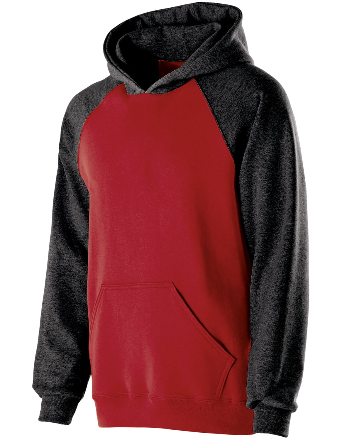 Holloway - The Holloway Youth Cotton/Poly Fleece Banner Hoodie - RED ...