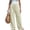 Beige wide leg cargo pants for women a1, variant on Cagogo Women's Wide Leg High Waisted Cargo Pants with Pockets Casual Solid Loose Long Pants Workout Trousers for Street Lounge Travel, Black S