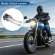 thumbnail image 2 of Palancas de freno y embrague cortas únicas para BMW R NINE T 2014-2016, ajustables en 6 posiciones, palanca de freno de manillar de motocicleta de aleación de aluminio T6 6061 tono plateado 1 par, 2 of 7