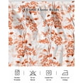 thumbnail image 5 of Burnt Orange Botanical Wrap Around Bed Skirts for California King Bed 16" Drop,Bed Skirt with Adjustable Elastic Belt Dust Ruffle Bed Valance for Bedroom Hotel Vintage Nature Flower Bed Frame Cover, 5 of 7