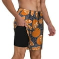 thumbnail image 3 of Goofa Various Oranges Printed Men's Swim Trunks Board Shorts Quick Dry Mens Swimming Trunks with Compression Liner,Breathable Fit Hawaii Beach Shorts-XX-Large, 3 of 9