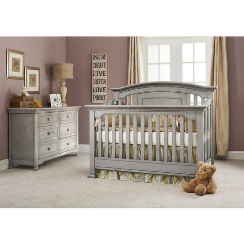 Suite Bebe Centennial Medford 4 In 1 Convertible Crib Vintage Grey Finish Walmart Com