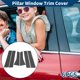 thumbnail image 2 of Moldura de ventana del pilar de la puerta Unique Bargains para Lincoln MKX 2016-2018, pegatina anti rasguños para postes de puerta exterior, 6 piezas, patrón de fibra de carbono negro, 2 of 7