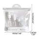 thumbnail image 2 of Bottle Set Transparent Plastic Cosmetic Jar, Travel Split Storage Container, Foldable Portable Makeup Organizer, For Bedroom Vanity, 2-Tier Clear Plastic Bottles with Lid, 2 of 9