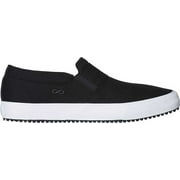 Women's HeartSoul Rush Canvas Slip-On Sneaker Black/White Cotton 10 M