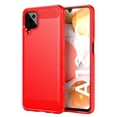 thumbnail image 1 of PANDACO Red Brushed Metal Case for Samsung Galaxy A12, 1 of 3