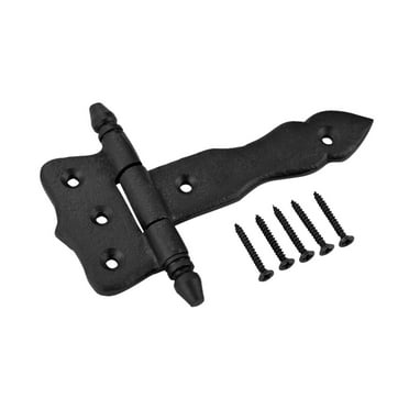 5" Inch Door Strap Hinge Wrought Iron Antique Design Pack of 12