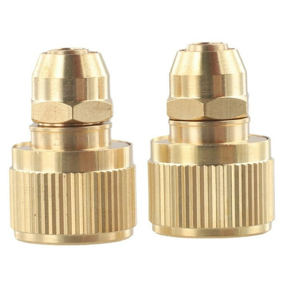 yaaqii 2pc 10mm Expandable Hose Repair Adaptor Garden Hose Fitting Brass Hose Connector