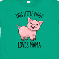 thumbnail image 4 of Inktastic This Little Piggy Loves Mama- cute Boys or Girls Toddler T-Shirt, 4 of 5