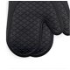 thumbnail image 2 of 4 Pcs Silicone Oven Mitts And Pot Holders Set (black), 2 of 3