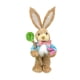 thumbnail image 1 of Easter Decorations Easter Straw Bunny Figurine, 14" Handmade Straw Bunny with Carrot Figurine, Easter Rabbits Tabletop Statues, Cute Photo Props Gifts, Easter Decorations for Home (G), 1 of 5