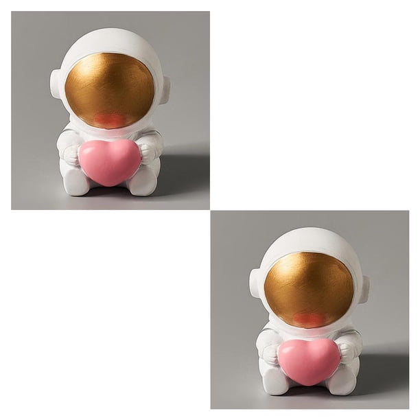 Toystoory Resin Spaceman Statue Ornament Home Office Astronaut Decors 2piezas modelo 6