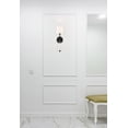thumbnail image 4 of Nuvo Lighting Olmsted 1-Light Wall Sconce Aged Bronze Finish with White Linen Shade - Aged Bronze / White Fabric, 4 of 13