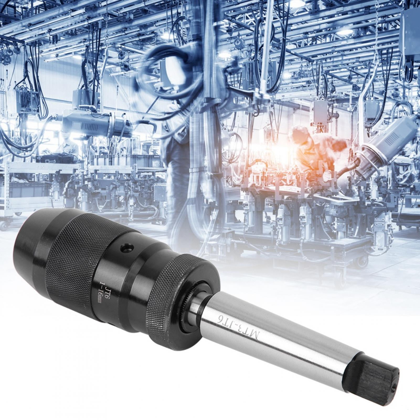 Drill Chuck With Straight Shank Arbor Automatic Locking Chuck Self Tighten For Drilling Machine Drill Chuck With Straight Shank Arbor Automatic Locking Chuck Self Tighten For Drilling Machine