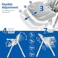 thumbnail image 4 of Silla Alta para Bebés Multifuncional con Altura y Reclinación Ajustables, Silla Plegable con Bandeja Removible para Bebés y Niños Pequeños, 4 of 6