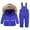 Blue, variant on lnmuld Two Piece Insulated Kids Snowsuit for Cold Weather Outdoor Winter Activities and Gear Size:2-3 Years