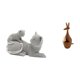 thumbnail image 1 of Escultura de gato, figura decorativa para dormitorio, sala de estar, oficina, estantería, recuerdo de fiesta de inauguración de la casa, adorno, arte, 1 of 8