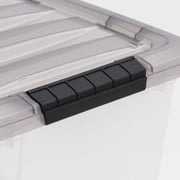 IRIS 32 Qt. Plastic Storage Bins with Lids, Stackable Storage Containers, Totes, 5 Pack