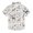Deer Floral Branches, variant on Small Short Sleeve Button Down Shirts Cartoon Bear Face Casual Shirt 3-10 Years