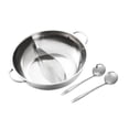 thumbnail image 3 of Pot with Divider Cookware Kitchenware Cookware Cooking Pot pot with Divider for Party Travel With spoon, 3 of 9