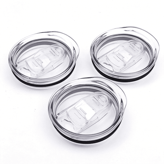 ACDANC 3 Pack 20oz Skinny Tumbler Replacement Lids, 2.75in Spill Proof Splash Resistant Silicone Sliding Covers